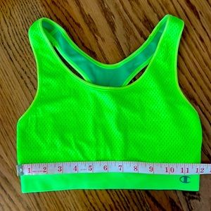 Champion neon green sports bra